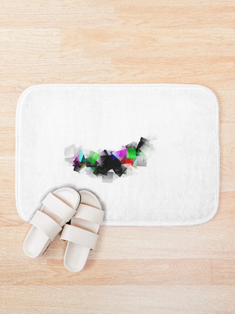 Thumbnail 1 of 6, Bath Mat, Cubic Cascade  designed and sold by DesignsofNote.