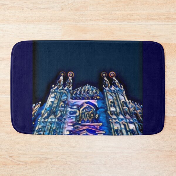 Item preview, Spain Sagrada Familia Barcelona Blue Digital art Fairy Tale Mosaic watercolor designed and sold by conceptDVS.