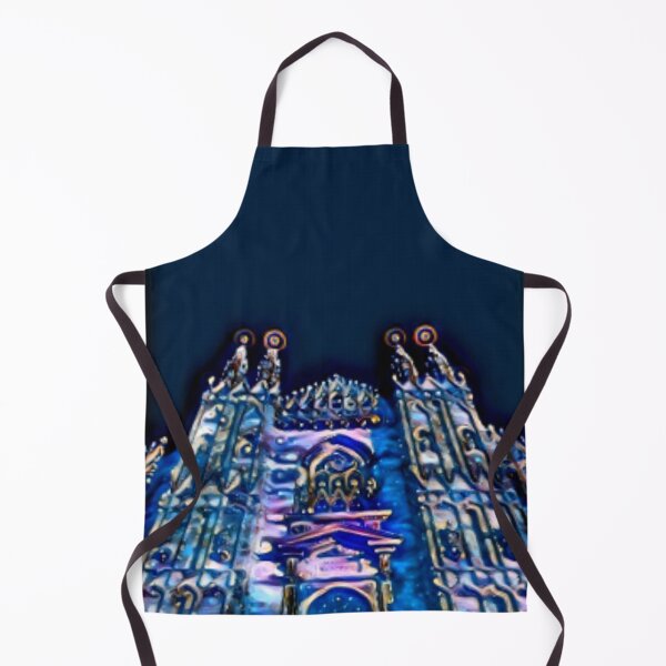 Item preview, Spain Sagrada Familia Barcelona Blue Digital art Fairy Tale Mosaic watercolor designed and sold by conceptDVS.