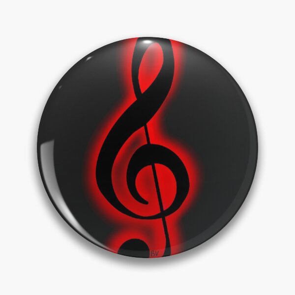Item preview, Red treble clef designed and sold by BV-creas.