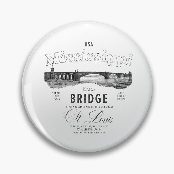 Item preview, Mississippi River Eads Bridge St Louis USA  designed and sold by KeepMoving.