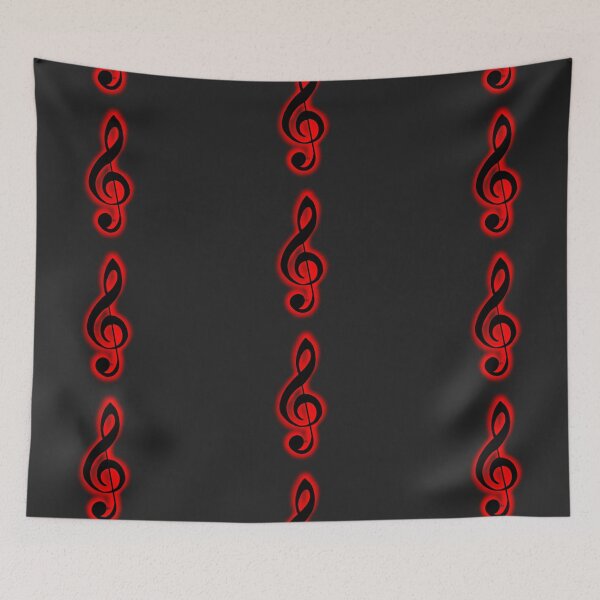 Item preview, Red treble clef designed and sold by BV-creas.
