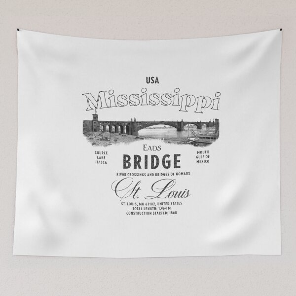 Item preview, Mississippi River Eads Bridge St Louis USA  designed and sold by KeepMoving.