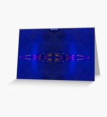 Blue Amp Refracting 11 Greeting Card