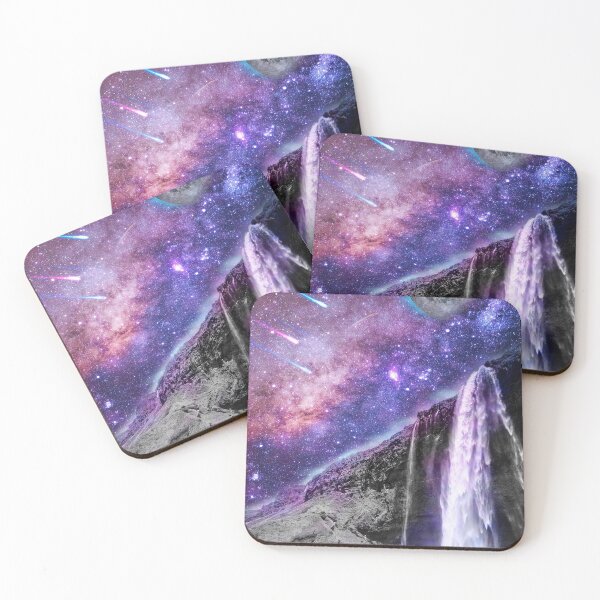 Item preview, Galaxy with Moon,starry night,fountains night sky,constellations and comet designed and sold by SILVERAPPLE.