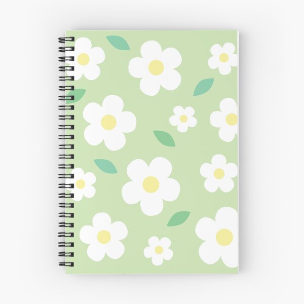 Item preview, White Flower Pastel Green Kawaii Cute Cottagecore Aesthetic designed and sold by candymoondesign.