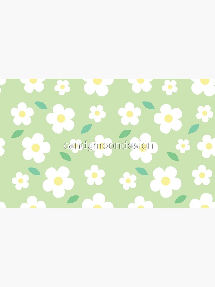 White Flower Pastel Green Kawaii Cute Cottagecore Aesthetic Coffee Mug for  Sale by candymoondesign