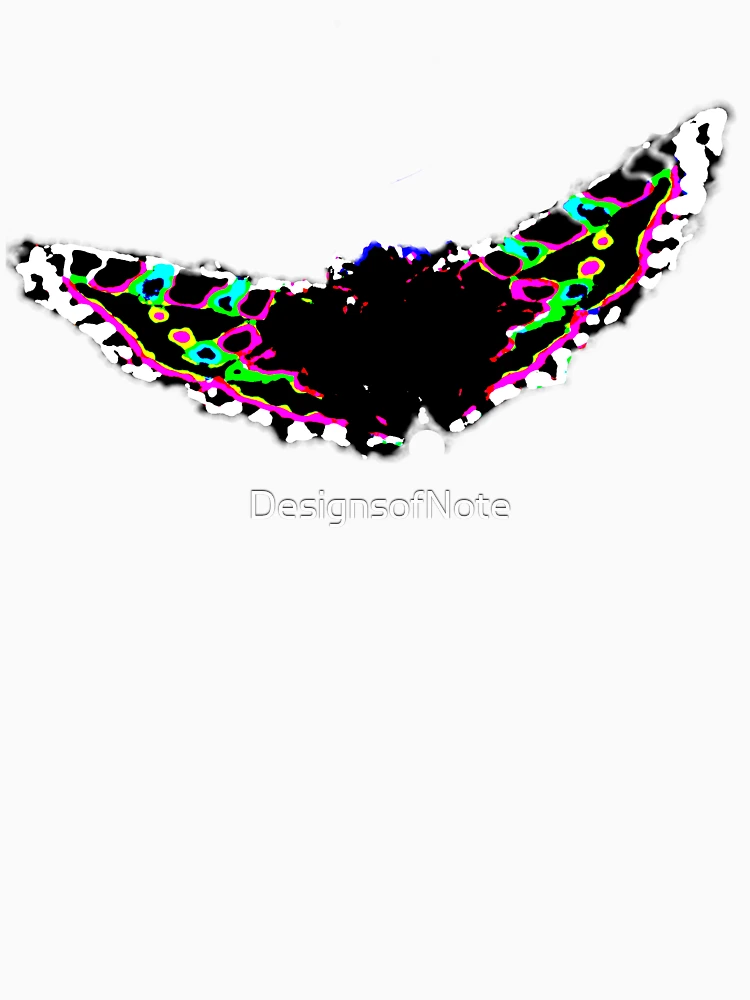 Thumbnail 4 of 4, V-Neck T-Shirt, Liquid Butterfly  designed and sold by DesignsofNote.