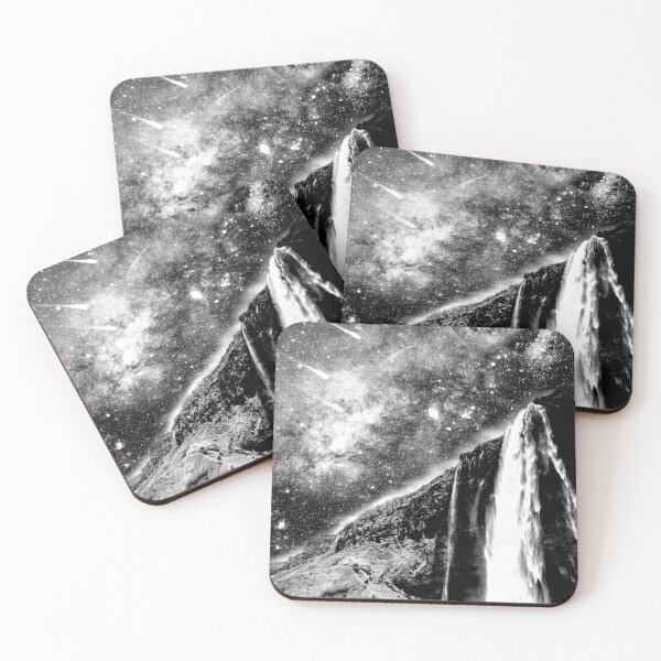 Item preview, Galaxy with Moon,starry night,fountains night sky,constellations and comet designed and sold by SILVERAPPLE.