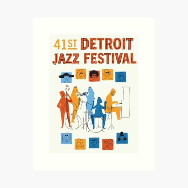 Detroit Jazz Festival Art Print
