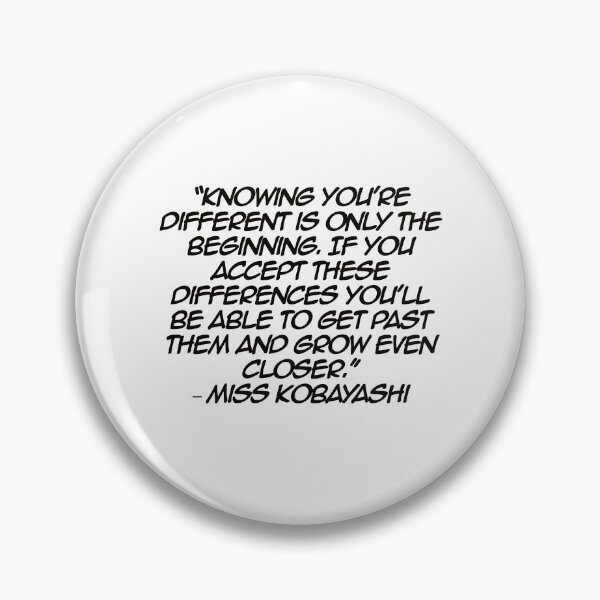 Item preview, Miss Kobayashi - Quote designed and sold by Epicanimequotes.
