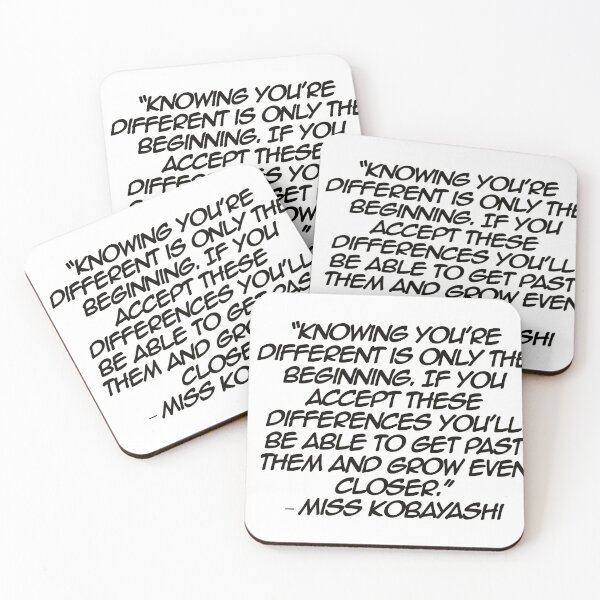 Item preview, Miss Kobayashi - Quote designed and sold by Epicanimequotes.