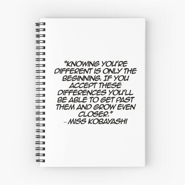 Item preview, Miss Kobayashi - Quote designed and sold by Epicanimequotes.