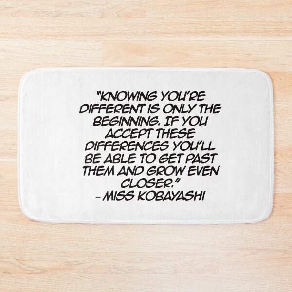Item preview, Miss Kobayashi - Quote designed and sold by Epicanimequotes.