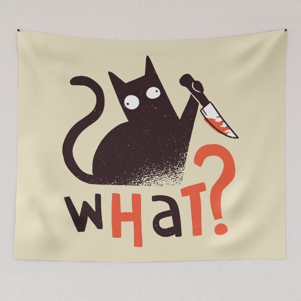 Item preview, Funny Killer Cat designed and sold by cutenfunny.