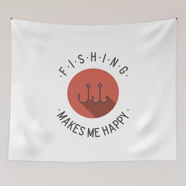 Item preview, FISHING MAKES ME HAPPY  designed and sold by Ashalcheema.