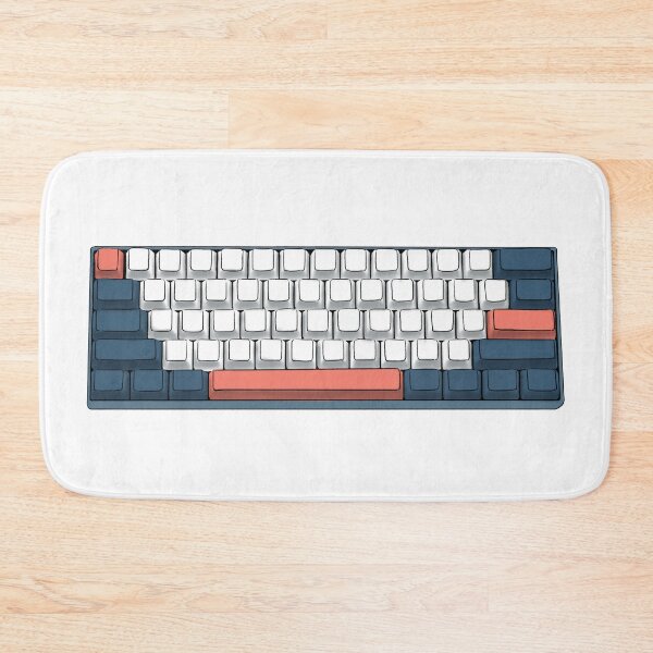 Item preview, Mechanical Keyboard - Coral Sea designed and sold by froggo tees.