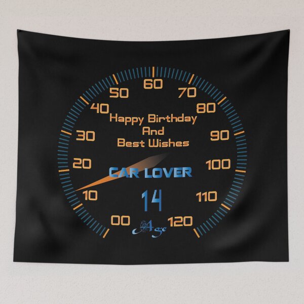 Item preview, CAR LOVERS 14th BIRTHDAY designed and sold by greatatlas.