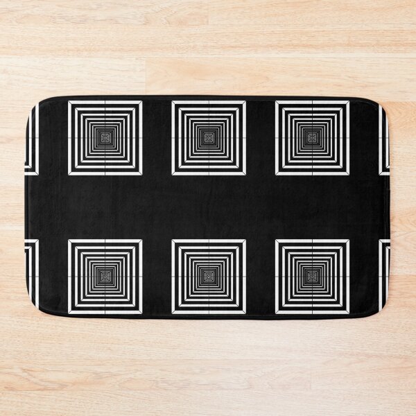 Item preview, black white rectangular loop designed and sold by basitcv.