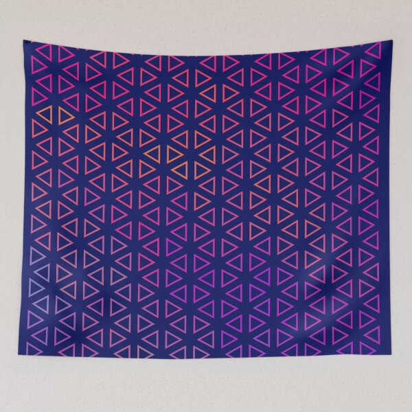 Item preview, Abstract colourful small triangle pattern designed and sold by GlobalWardrobe.