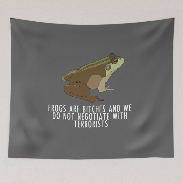 Item preview, Frogs Are Bitches And We Do Not Negotiate With Terrorists - The Umbrella Academy designed and sold by SedgeWren.