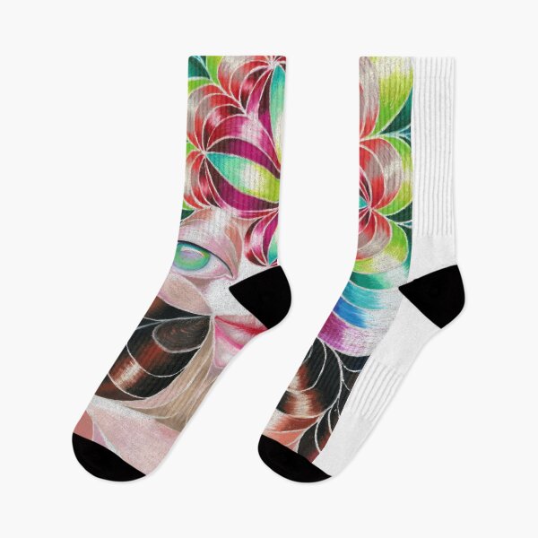 Item preview, Spring Carnival Girl Alien Op-Art designed and sold by Nalinne Jones.