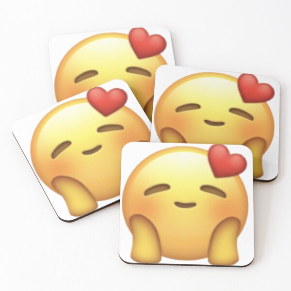 Item preview, Cute blushing emoji with heart designed and sold by Karsmultifam.