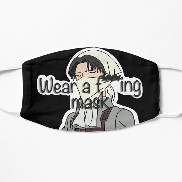 Levi Attack on Titan dit de porter un putain de masque Masque sans plis