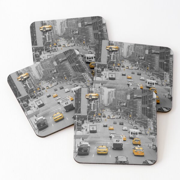 Item preview, Fifth Element Taxi in New York City - Black, White and Yellow designed and sold by electricdreamz.