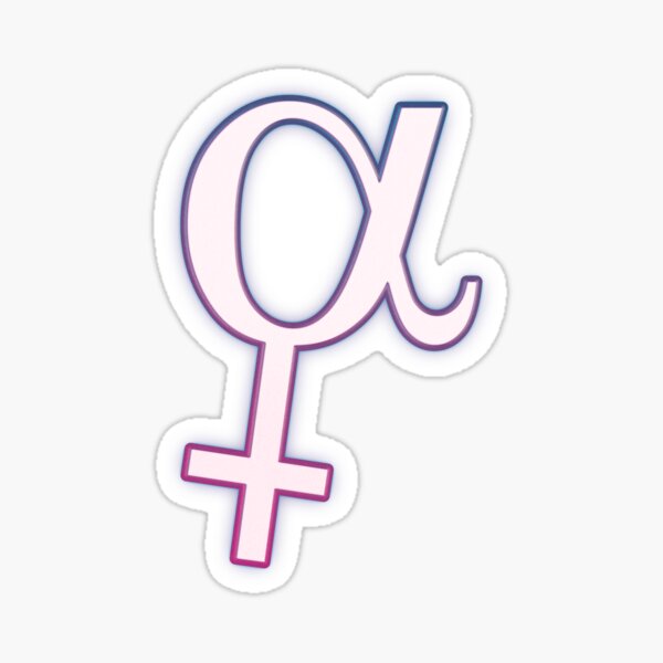 Alpha female Sticker
