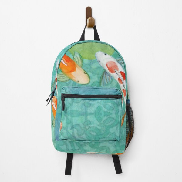 Item preview, Koi fish on turquoise designed and sold by Sue Zipkin.