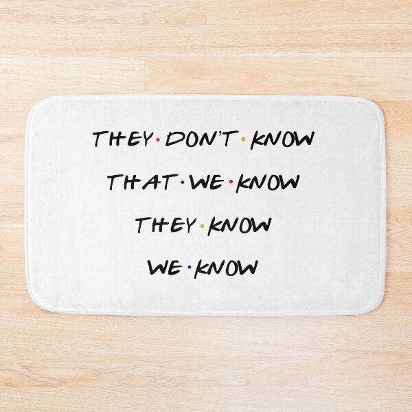 Item preview, They don't know, that we know, They know, We know designed and sold by Jill Thomas.