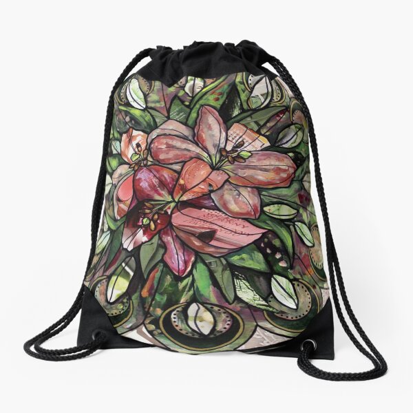 Conception de mandala floral Lilly Sac à cordon