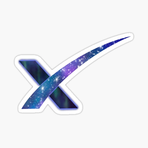 Space X Night Sticker