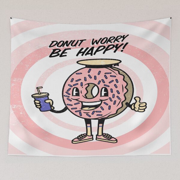 Item preview, Donut worry be happy designed and sold by Apoorv Choudhary.