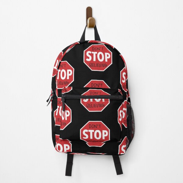 Item preview, Don't Stop Believing Stop Sign designed and sold by ohmyguacamole.