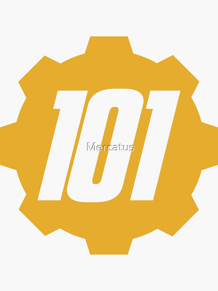 Vault 101 Door Logo Sticker for Sale by Mercatus