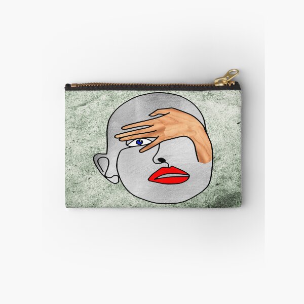 Item preview, Light abstract peekaboo face on a light green background. decorating, interiors designed and sold by jayne0524.