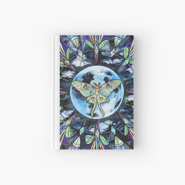Luna Moth " Mandala Hardcover Journal