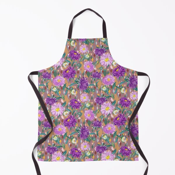 Item preview, Asters on cocoa background designed and sold by Irina Ivanova.