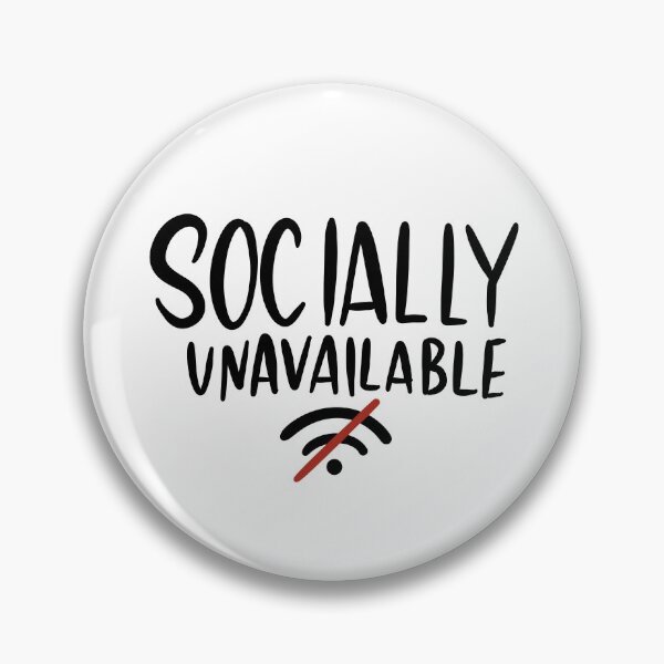 Item preview, Socially Unavailable Mood Design designed and sold by Slletterings.