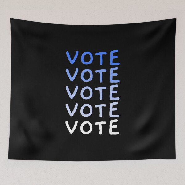 Item preview, VOTE blue gradient artwork designed and sold by CreatedbyJR.