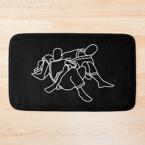 Item preview, BJJ illustration - BJJ Bow and Arrow Choke - White designed and sold by AJ-DesignCo.