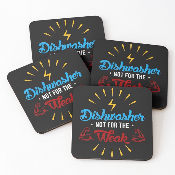 Item preview, Dishwasher Not Weak Muscle Plate Knife Fork Funny Quote Gender Household Errands Gift designed and sold by TheAplus.