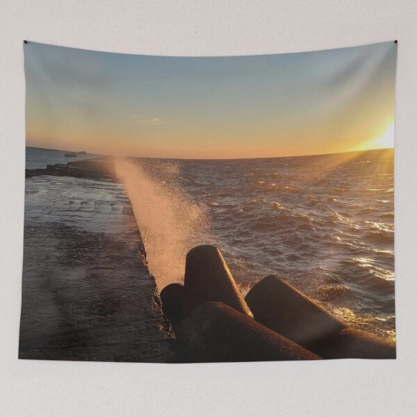 Item preview, Pier at Sunset, Latvia designed and sold by Heaven-Earth.