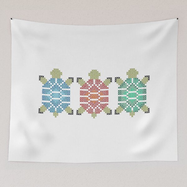 Item preview, Earth Tone Turtles designed and sold by StitchyWitchy.