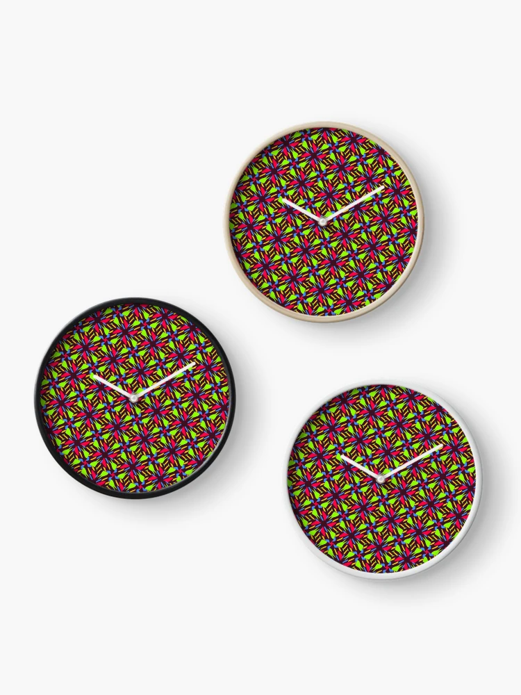 Thumbnail 3 of 4, Clock, Fanciful Pattern designed and sold by Mia Harper Design.
