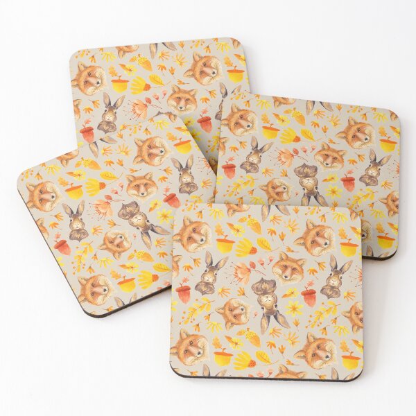 Item preview, Fall Leaves & Wild Animals Pattern designed and sold by MysticMagpie.