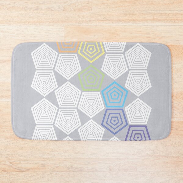 Item preview, Colour Pop Pentagons - Pastel Rainbow  designed and sold by LAEC-Shop.