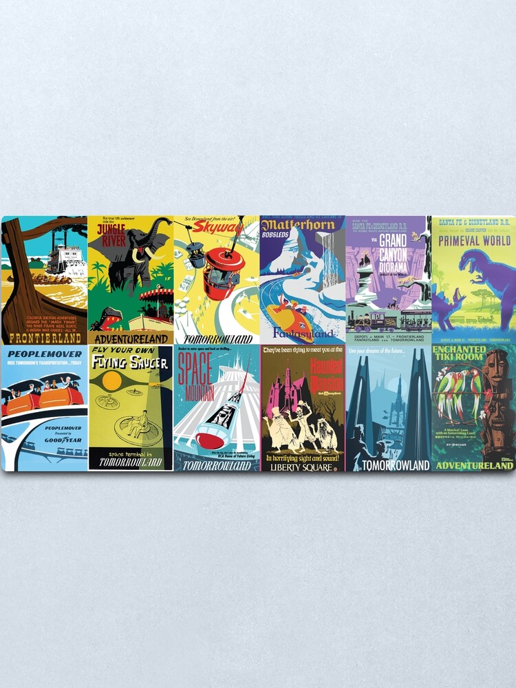 Alternate view of Vintage Ride Posters Metal Print